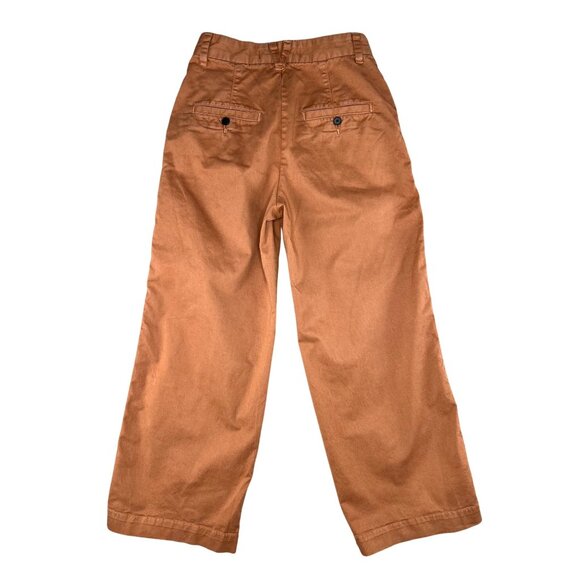 Veronica Beard Jeans Womens Wide-Leg Pants In Rust With Side Stripes Size 24 - Picture 16 of 16